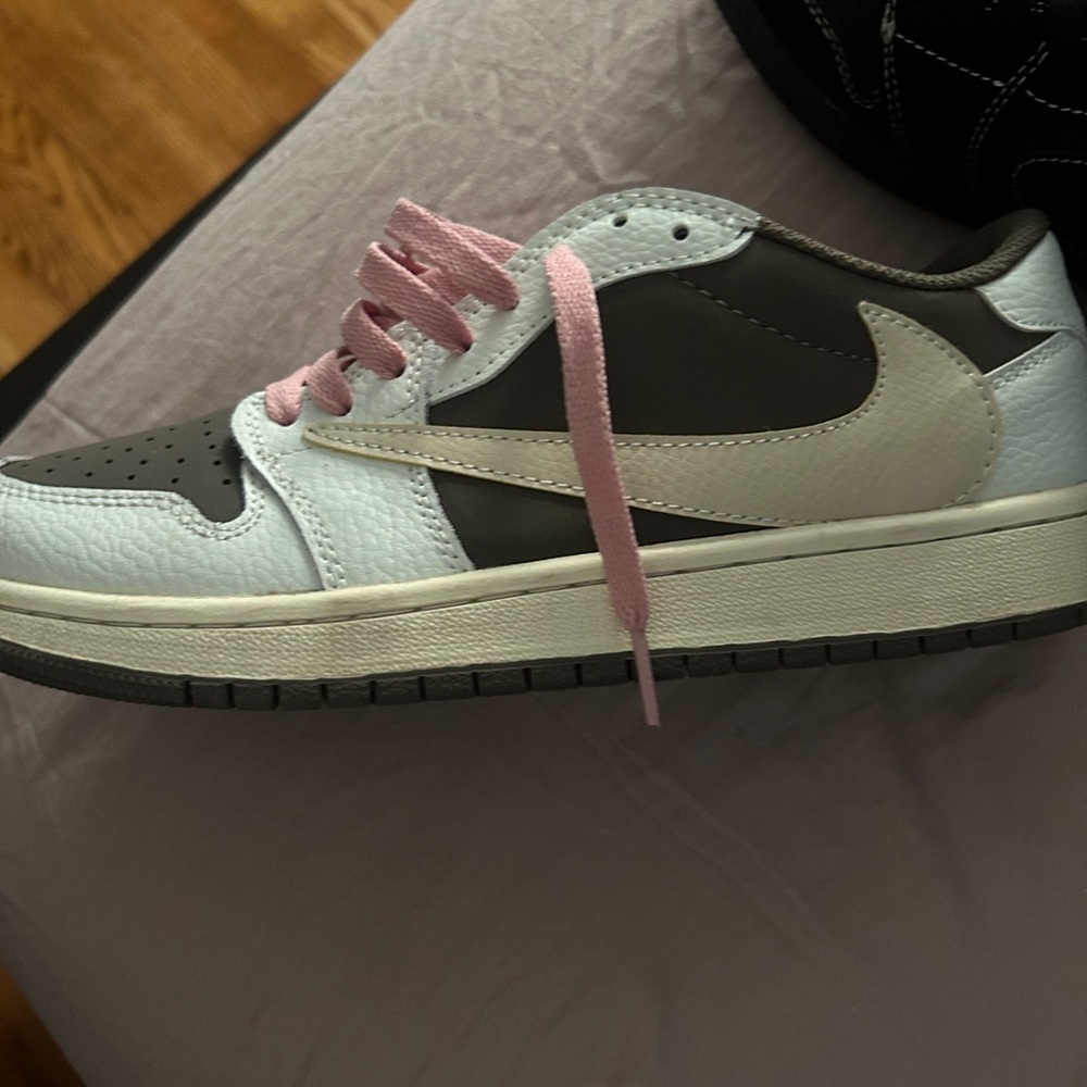 Nike Pink and Gray Retro Sneakers
